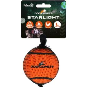 Dog Comets Starlight Tennis Ball Orange 